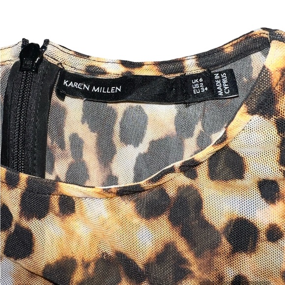 Karen Millen Leopard Print Dress | Size 2 - Picture 13 of 14